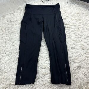Lululemon Fast & Free Crop II *Nulux 19" Black